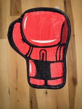 Red Boxing Glove Rug